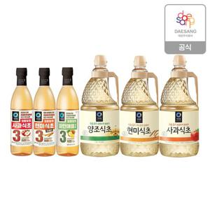 청정원 식초(현미/사과/파인애플/양조) 4종 골라담기