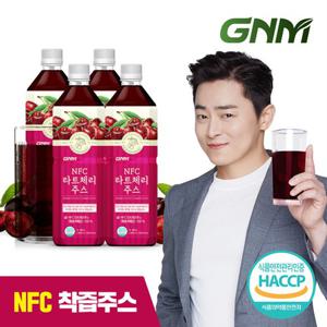 [총4L] GNM자연의품격 물 넣지 않은 NFC 타트체리 주스 착즙 원액 1000ml x 4병