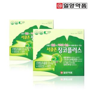 일양약품 서클존징코플러스 120정 4개월분 기억력 은행잎추출물 징코 X 2박스