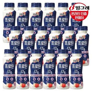 갤러리아_빙그레 요플레 프로틴 드링크 딸기바나나 210ml x18개