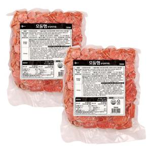 CJ씨푸드 모듬햄 부대찌개용 1kg x 2개