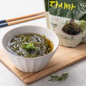[더싱싱] 조리없이 바로먹는 저칼로리 다시마국수180g*5봉+콩가루 5봉