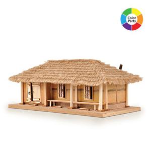 DIY 나무 조립 키트 교육용 초가집 남부지방3칸 YM514