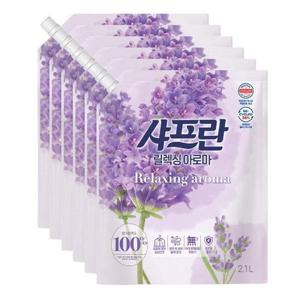 샤프란 섬유유연제 아로마 리필 2.1L x 6개