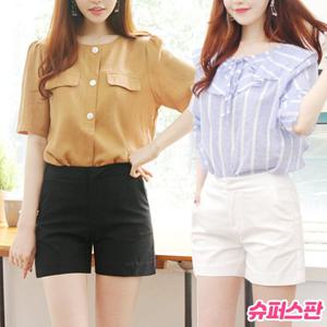 [가비진]여성 4부반바지 극강 쫀쫀 슈퍼스판 편안한 4부 반바지 어디에도 없는 슈퍼스판