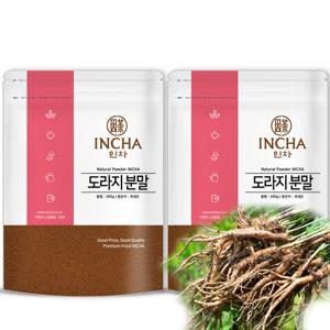 [인차]국내산 길경 도라지 분말 가루 600g (300gX2팩)
