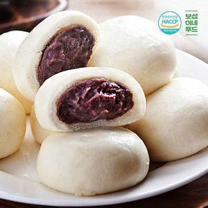 [보섭이네푸드]HACCP인증 안흥 찐빵 1.6kg(25개,국산팥)