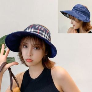 여자 데일리 여름 모자 양면 외출 돌돌이 여행 썬캡