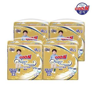 군기저귀 프리미엄 팬티 점보형(XXL) 22P x 4팩 + (2 set 구매시 물티슈 1박스 증정)
