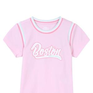[NBA KIDS]BOS 여아 아이스크림 메쉬티셔츠 라이트핑크 K232TS610P(K232TK610P와세트)