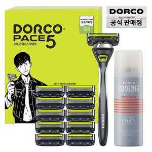 도루코 페이스5 면도기 풀 세트 2호 (면도기+면도날 총11입+쉐이빙폼)/5중날