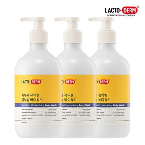 ♥무향/저자극♥락토덤 생보습 탑투토 바디워시 500ml 3개