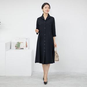 엄마옷 모슬린 엄마옷 7부 오픈 원피스 OP305187 중년여성의류/50대/60대/마담/빅사이즈/할머니옷
