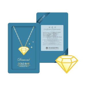 갤러리아_[삼성금거래소] 다이아 목걸이 골드바 0.5g