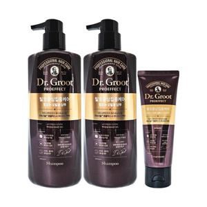 [닥터그루트][홈쇼핑 최신상] 닥터그루트 탈모 집중 케어 샴푸 500ml 2개+트리트먼트 120ml