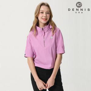 [데니스골프][DENNIS] 25SS 여성)스윙 루즈핏 후드 아노락 반팔_FAQMLJP672