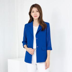 엄마옷 모슬린 카라 시스루 정장 자켓 JK505148 중년여성의류/50대/60대/마담/빅사이즈/할머니옷