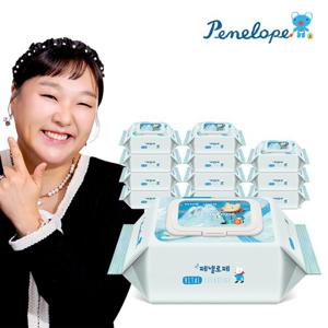 페넬로페 아기물티슈 바이탈 플러스 세자린 휴대캡형 20매 12팩