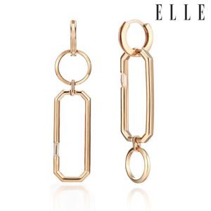 [엘르주얼리] 14K 라운스퀘어 귀걸이 (gold pin) ELGPEE317