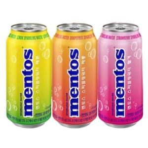 [농심] 멘토스  스파클링 워터 3종 (355ml x 48캔)