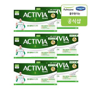 [풀무원다논] 액티비아 컵 플레인 8입(80g x 8입) x 6개