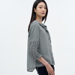 [지센][지센] 스트라이프 후드 셔츠 LCWSN535_GE