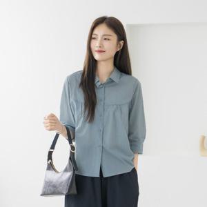 엄마옷 마담4060 푸키잔셔링셔츠-QBL2505058-