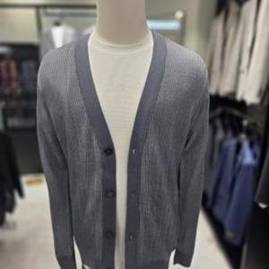 [파렌하이트]남성 봄 여름 블루 울혼방 컬러 배색 가디건 FE-SJUCA8331-0