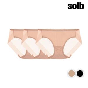 [솔브] Day All Day 베이직 소프트 햄팬티 3매입 2컬러(TSET503)