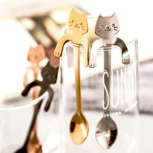 고양이 팔 컵걸이 숏 커피 티 스푼 11.8cm DD-11465 (W9AC5DE)