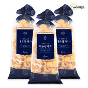[우리가스토리] 대롱링구 마카로니 200gx3봉 뻥튀기 강냉이 대용량과자 옛날과자