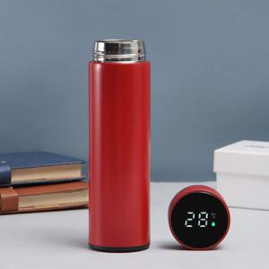 보온 보냉 스마트 LED 온도표시 텀블러 아기 분유 보온병 물병 500ml 레드 K029