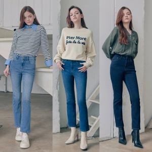 [P인디고랩 여성 셀비지 라이크라 / 일자핏스판데님팬츠_3종 중 택1