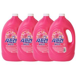엘지 샤프란 실내건조 섬유유연제 핑크 페스티벌 1박스 (3.1LX4개입)