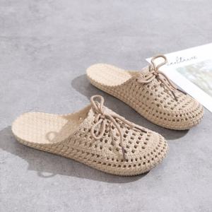 라탄간지 여름 여성 젤리 샌들 편안한 시원한 슬리퍼 슈즈