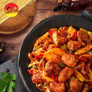 [유가네] 닭갈비 오리지널 300g (파우치) x 3팩 + 치즈27g 3팩