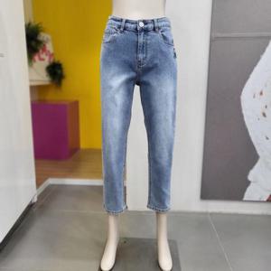 [베네통]베네통 로고 비딩 슬림 일자 데님팬츠 BADPB5431 BL