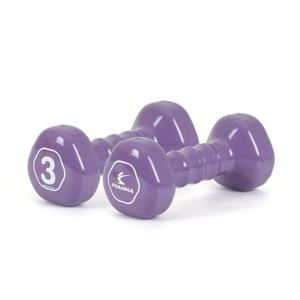 아이워너 삼각 PVC 컬러 아령 3kg 덤벨 헬스 운동