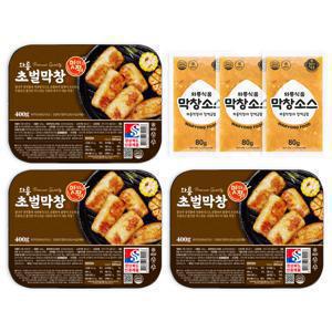 [와룡식품] 와룡막창 400g 3팩 (초벌,삶은,훈연,양념) + 막창소스 3팩 / 캠핑 밀키트 집들이 술안주