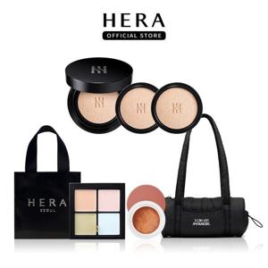 [헤라] [본사직영빠른배송] NEW 블랙쿠션 파운데이션 디럭스(본품*1개, 리필*2개) + 추가구성 패키지