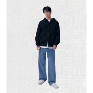 무신사 스탠다드 MUSINSA ANDAR D 와이드 데님 팬츠 라이트 인디고 MMJNP006-LI 655773