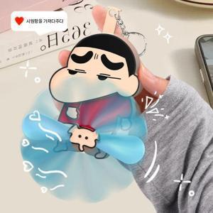 회전 코끼리 팬 키 체인 학생 배낭 펜던트 짱구 센스있는 키링