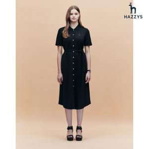 [25SS][아이코닉] A라인 풀오픈 피케 반팔 원피스 HSDR5BC33