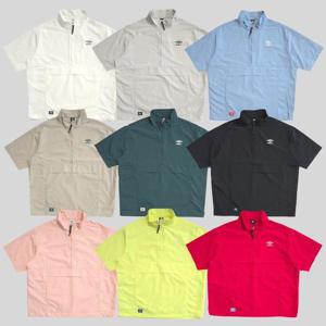 [엄브로] UQ223CWT42/클래식 반팔 스탠넥 아노락/LPK(핑크),NYL(형광),RRD(레드),SCW(스위트콘),WGR(그레이
