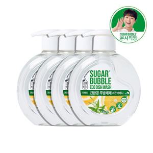슈가버블 친환경 주방세제 레몬버베나 용기 470ml x 4개