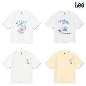 키즈 루즈핏 리진스 그래픽 반팔티 화이트 LK2502ST14WH외3종 택1