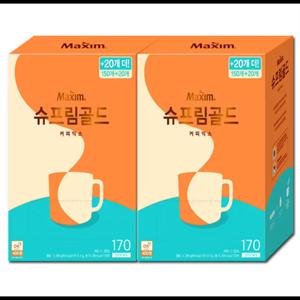 맥심 슈프림 골드 커피믹스 13.5g 170개입 2개