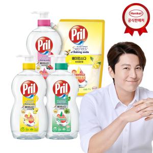 [결제가 13,060] 프릴 베이킹소다 주방세제 700ml 3개 + 1000ml 1개