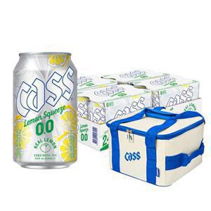 카스 0.0 레몬스퀴즈 제로 330ml x 24캔 2025 쿨러백패키지