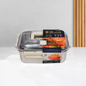 락앤락 숨쉬는 스텐 김치통 3L LST829B 손잡이 단일속성 밀폐용기